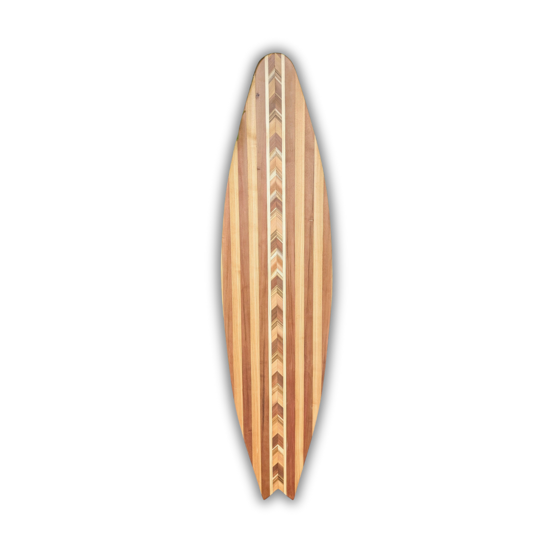 Handcrafted Wooden Display Surfboard (6')