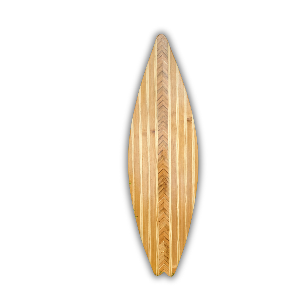 Handcrafted Wooden Display Surfboard (6')